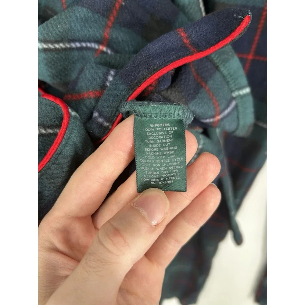 Polo Ralph Lauren Matching Plaid Flannel Pajama Set Shirt‎ Pants Green Womens XL